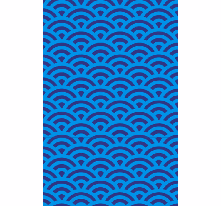 Kaareva aalto elementtiolohuone tapetti - Tenstickers
