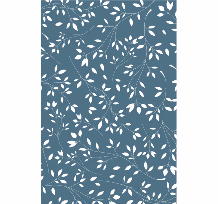 Lush leaf pattern olohuoneen tapetti - Tenstickers