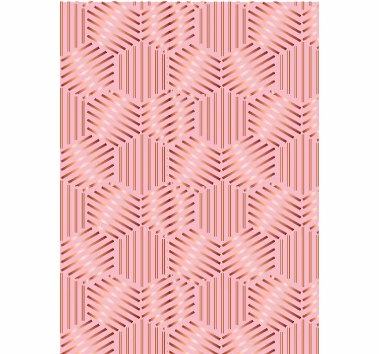 Geometrinen asettelu olohuone tapetti - Tenstickers