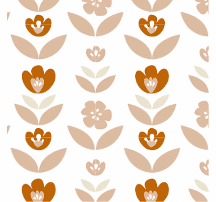 Vintage tapetti 70-luvun kukat - Tenstickers