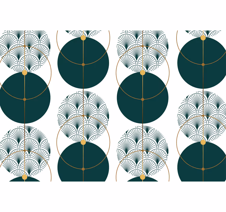 Glamourtyylinen geometrinen tapetti - Tenstickers
