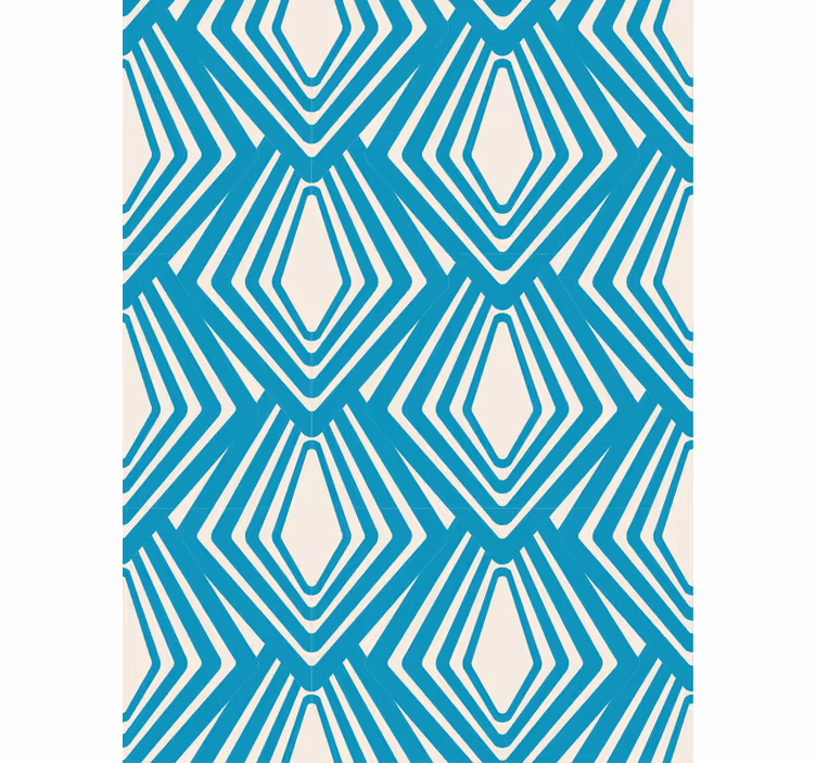 Geometrinen timanttikuvio tapetti - Tenstickers