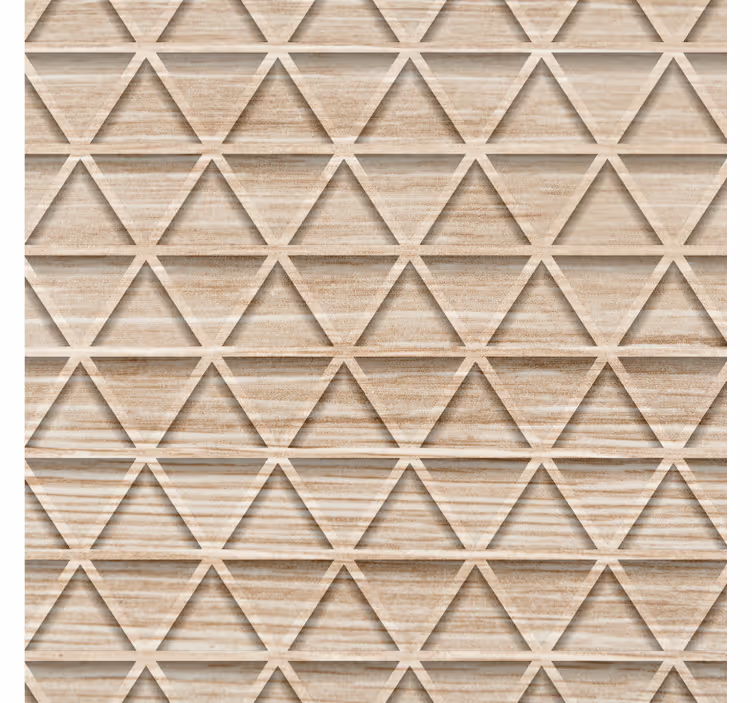 Korotetut kolmio-kuviot geometrinen tapetti - Tenstickers