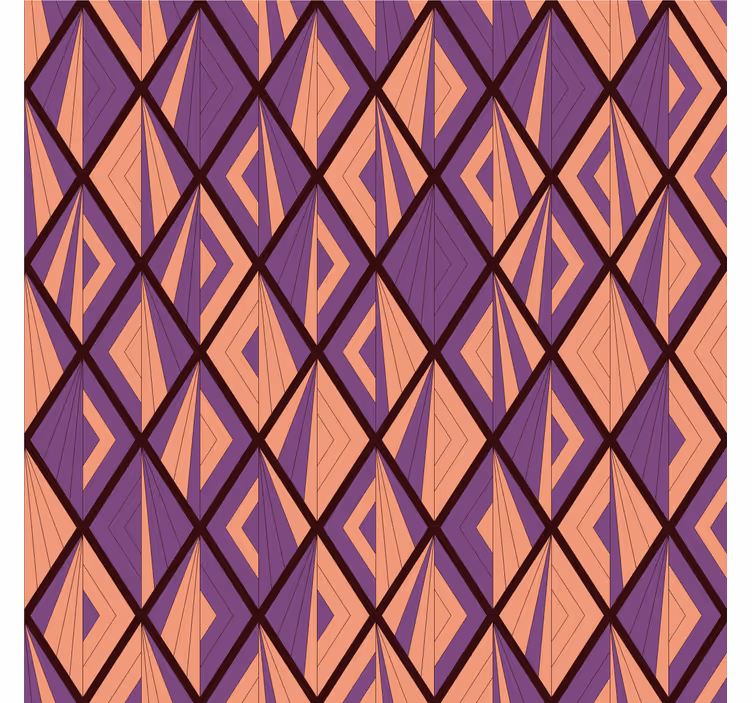 Geometrinen timanttikuvio tapetti - Tenstickers