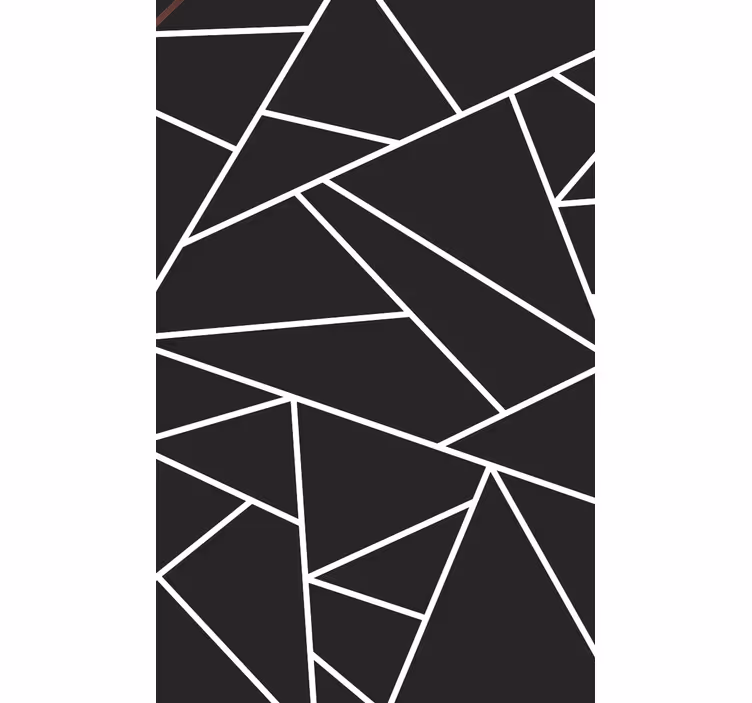 Abstrakti kulmikas asettelu geometrinen tapetti - Tenstickers