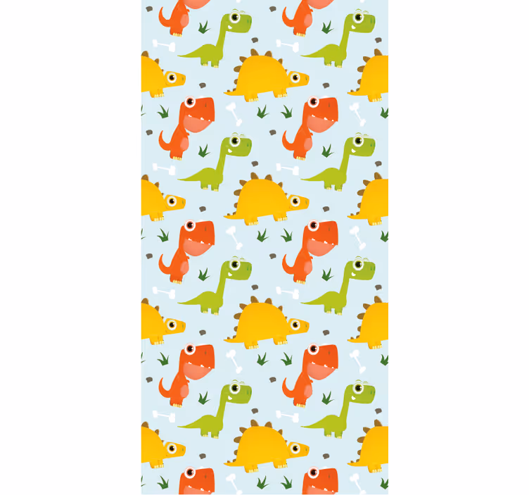 Pieni dinosauruskuvio tapetti - Tenstickers