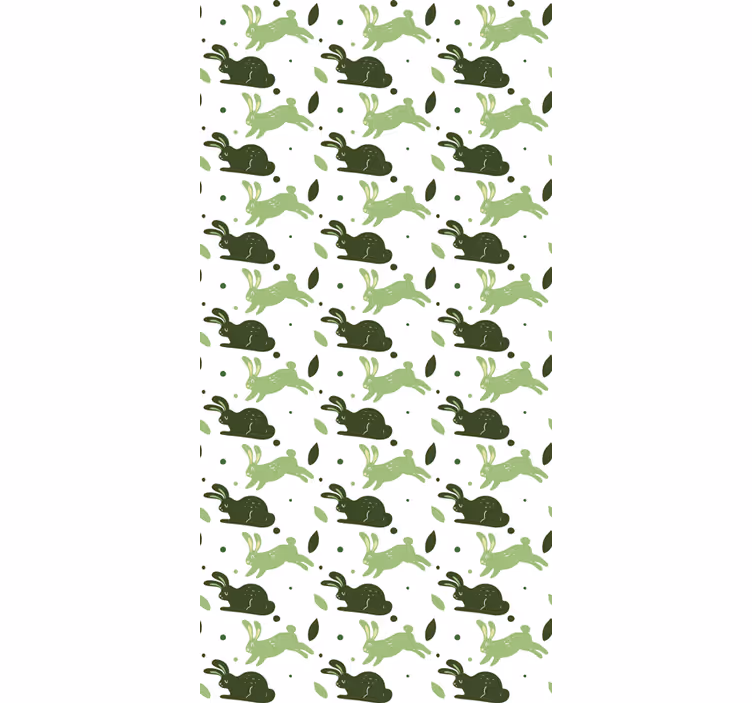 Vihreät kanit dinosaurus tapetti - Tenstickers