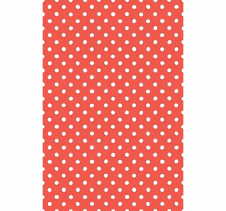 Punaiset pilkut keittiötapetti - Tenstickers