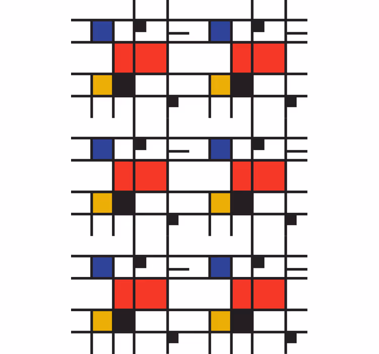Moderni tapetti geometrinen taide - Tenstickers