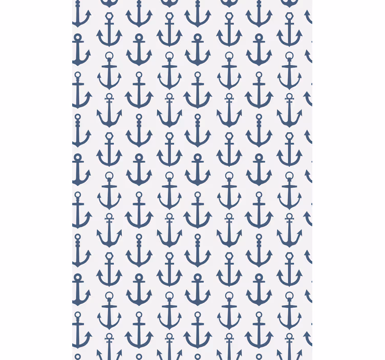Moderni tapetti hamptons-tyyliset ankkurit - Tenstickers