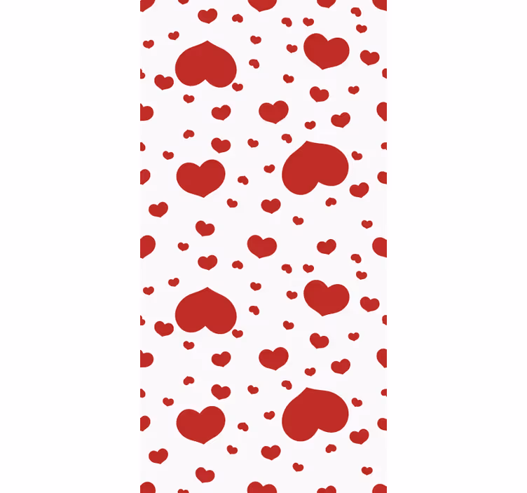 Moderni tapetti pikkusydämiä ja isosydämiä - Tenstickers