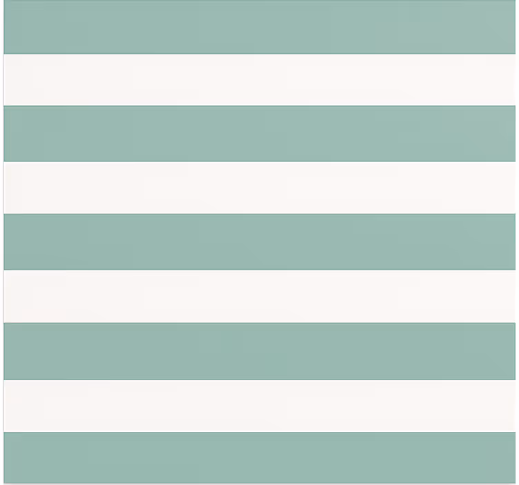 Turkoosi vihreäraitainen ruokasalitapetti - Tenstickers