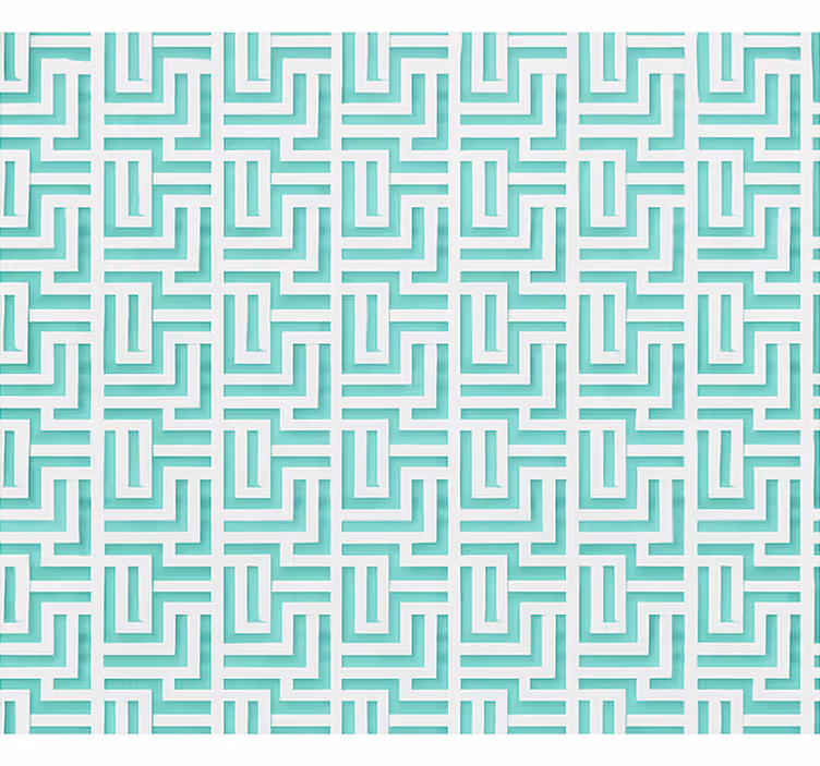 Siniset geometriset neliötapetti - Tenstickers