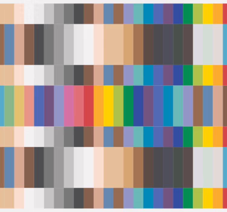 Moniväriset pienet neliötkeittiötapetti - Tenstickers