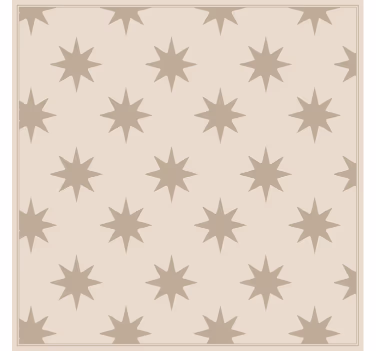 Tähtikuvio beige keittiötapetti - Tenstickers