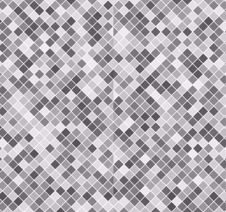 Harmaan mosaiikkikylpyhuoneentapetti - Tenstickers