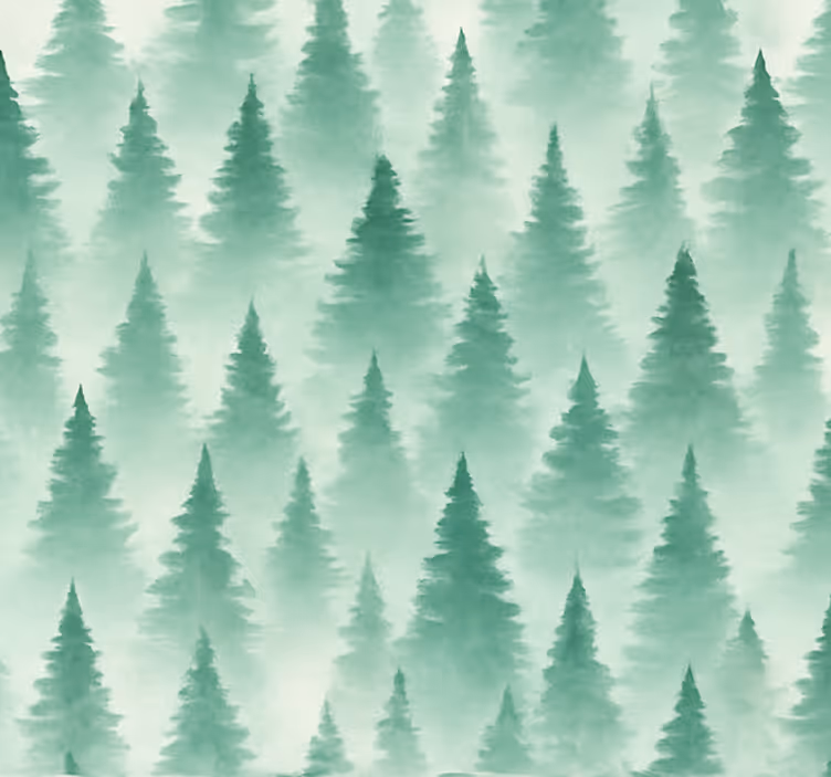 Salaperäinen metsä olohuone tapetti - Tenstickers
