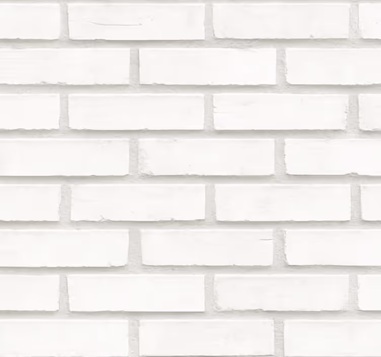 Valkoinen tiili design olohuone tapetti - Tenstickers