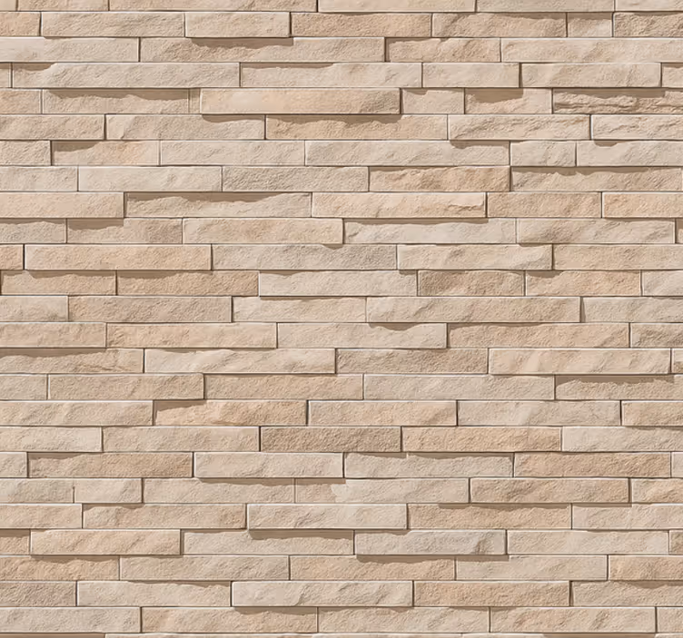 3d beige kivikuviot olohuone tapetti - Tenstickers
