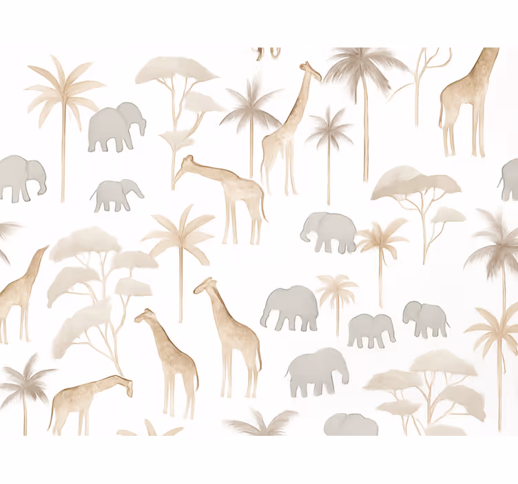 Savannah lastenhuoneen tapetti - Tenstickers