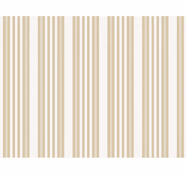 Vega beige raidallinen olohuonetapetti - Tenstickers