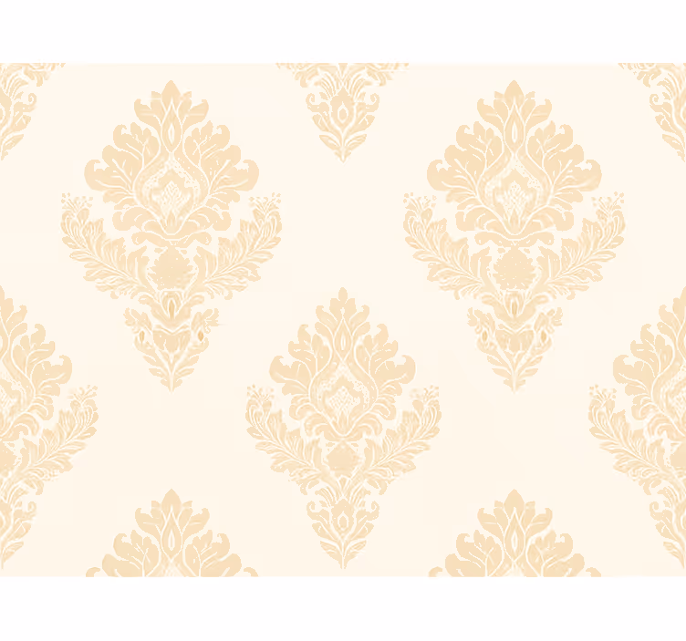 Makuhuoneen tapetti klassinen beige damask - Tenstickers