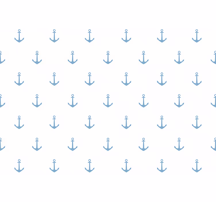 Sininen ankkuri lastenhuoneen tapetti - Tenstickers