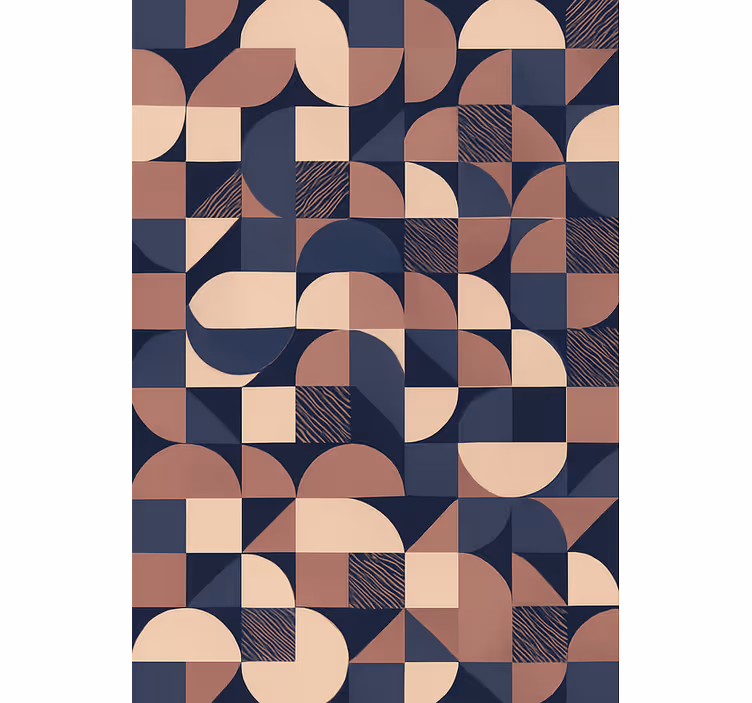 Makuhuoneen tapetti abstrakti violetti geometrinen muotoilu - Tenstickers