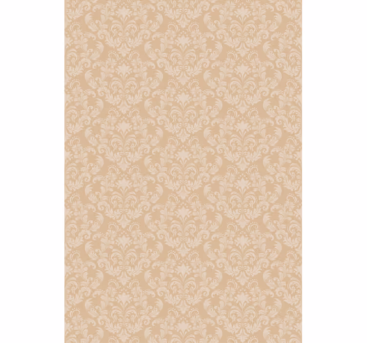 Makuhuoneen tapetti damask beige kuvio - Tenstickers