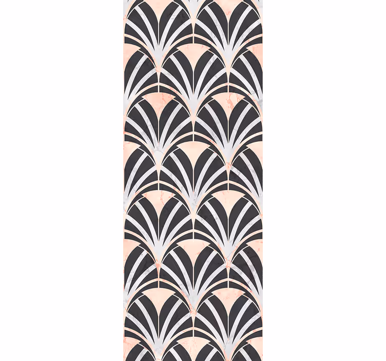 Makuuhuoneen tapetti art deco marmorikuvioinnilla - Tenstickers