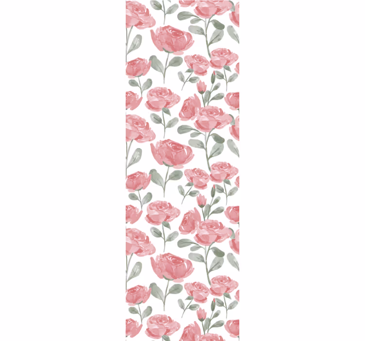 Luonnollinen vintage-ruusukuosi makuuhuoneen tapetti - Tenstickers