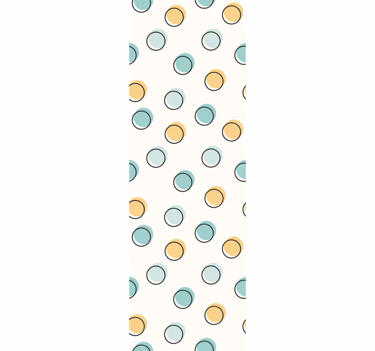 Värikäs geometrinen kuvasto makuuhuoneen tapetti - Tenstickers