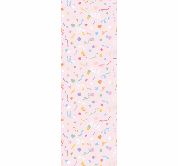 Söpö pastellivärinen konfettikuvio tapetti - Tenstickers