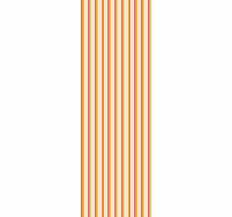 Retro pastelliraidallinen tapetti makuuhuoneeseen - Tenstickers