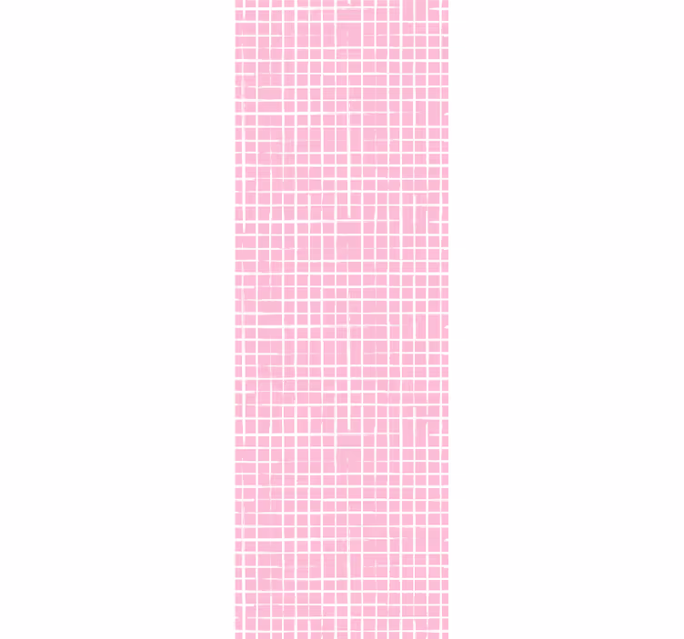 Vaaleanpunainen tausta valkoiset viivat moderni tapetti - Tenstickers