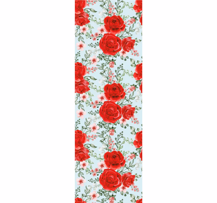 Grandmillenial kukkakuvioinen makuuhuoneen tapetti - Tenstickers