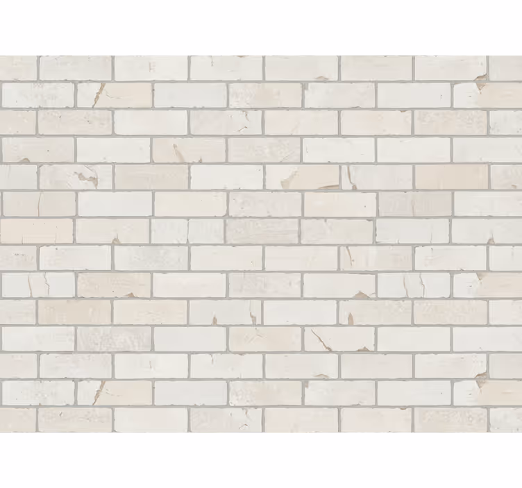 Vaaleat tiilet teollinen tapetti - Tenstickers