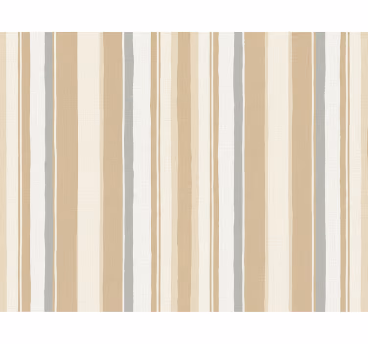 Pystysuora raitatapetti maalaistalon valkoinen beige - Tenstickers