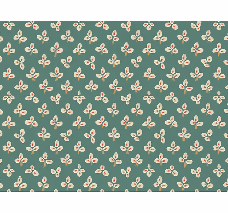 Hillitty teal puristetut terälehdet - Tenstickers