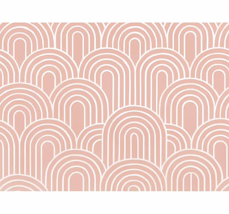 Hämärä vaaleanpunainen retro kaari geometrinen taustakuva - Tenstickers