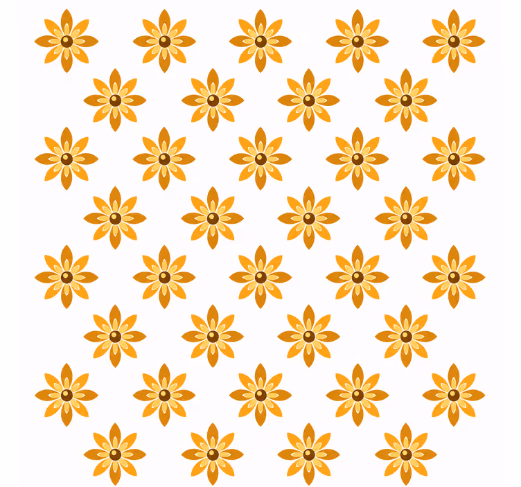 Salainen puutarhakukkatapetti - Tenstickers