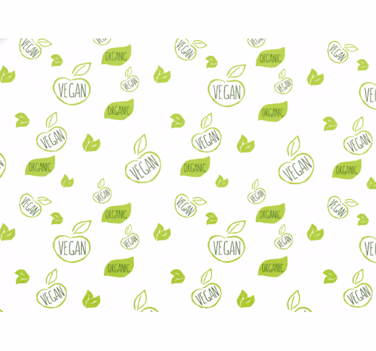 Vegano 100% ekologinen valkoinen tapetti - Tenstickers