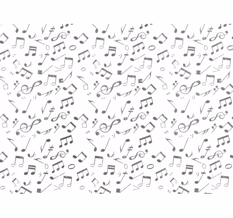 Musiikkinuotitvalkoinen tapetti - Tenstickers