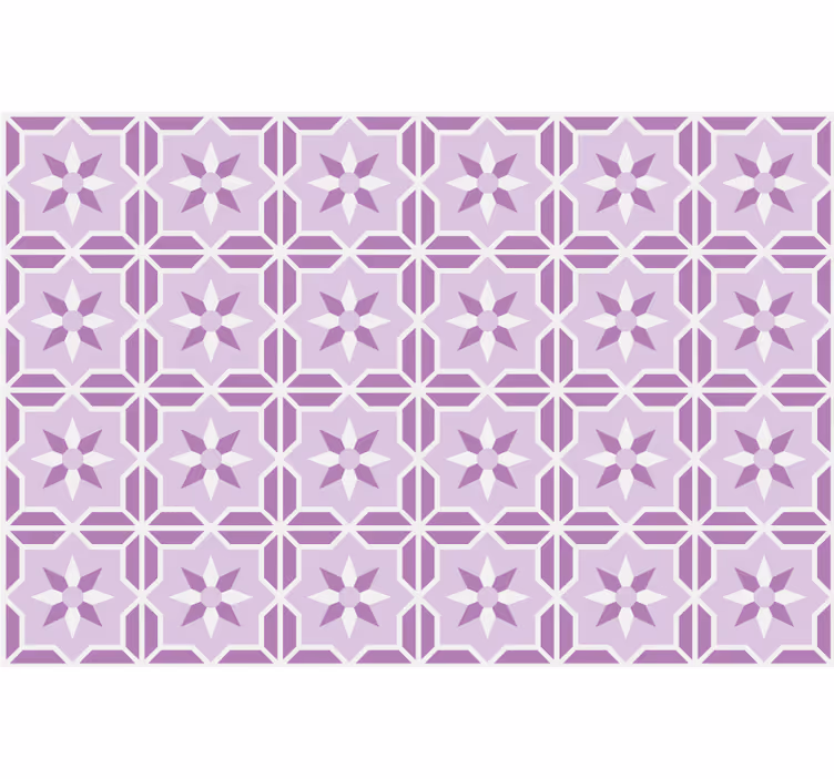 Vaaleanpunainen tapetti geometrinen malva - Tenstickers