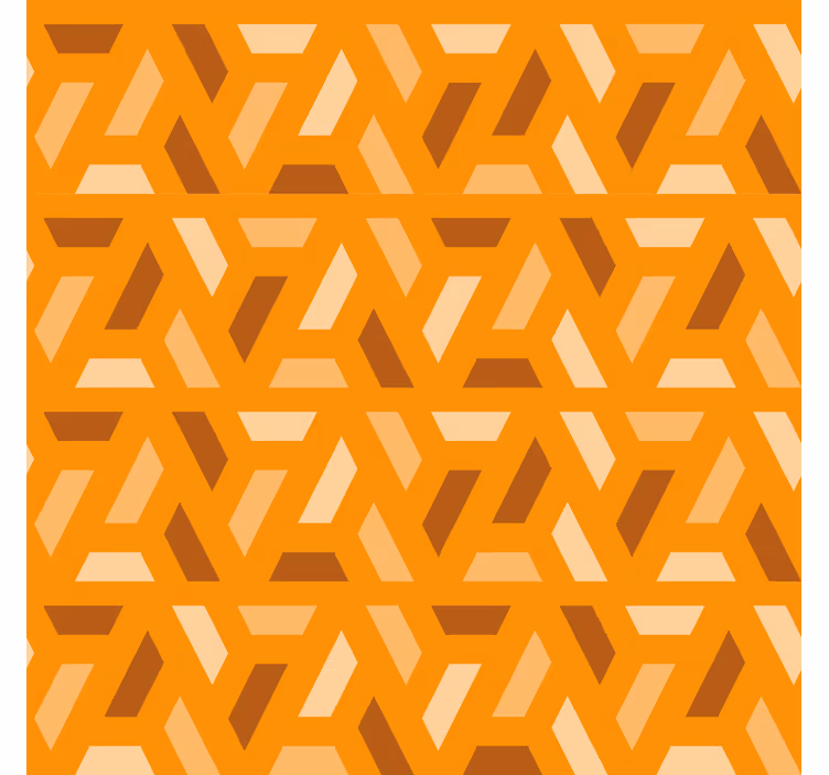 Terrakotta tapetti nykyaikainen geometria - Tenstickers