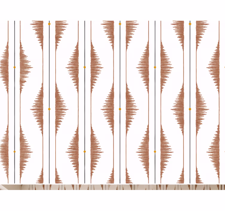 Keittiötapetti elegantit beige raidat - Tenstickers