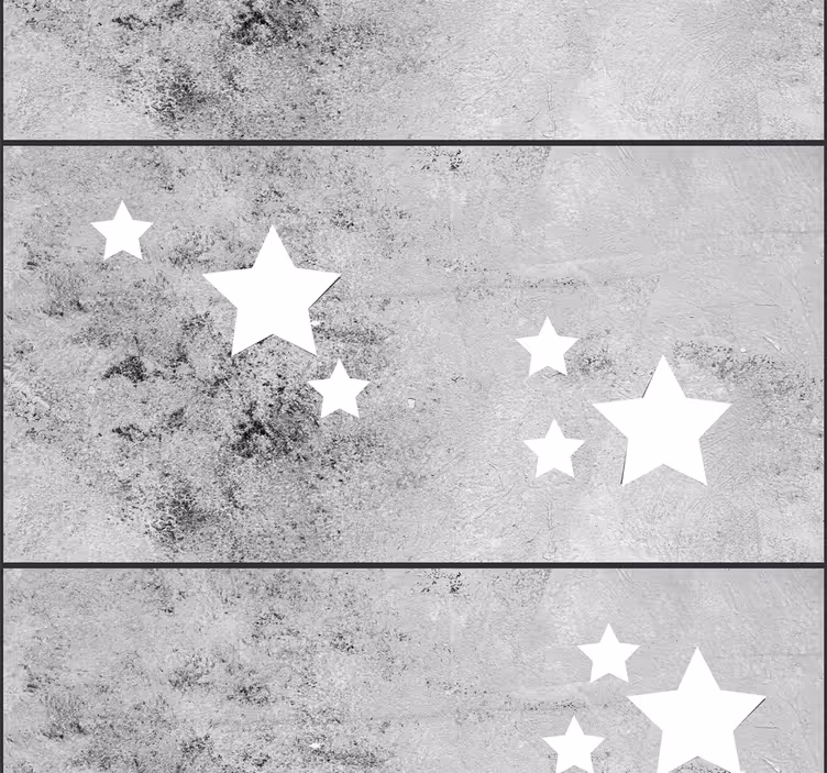 Tähdet betoni kuvioitu tapetti - Tenstickers
