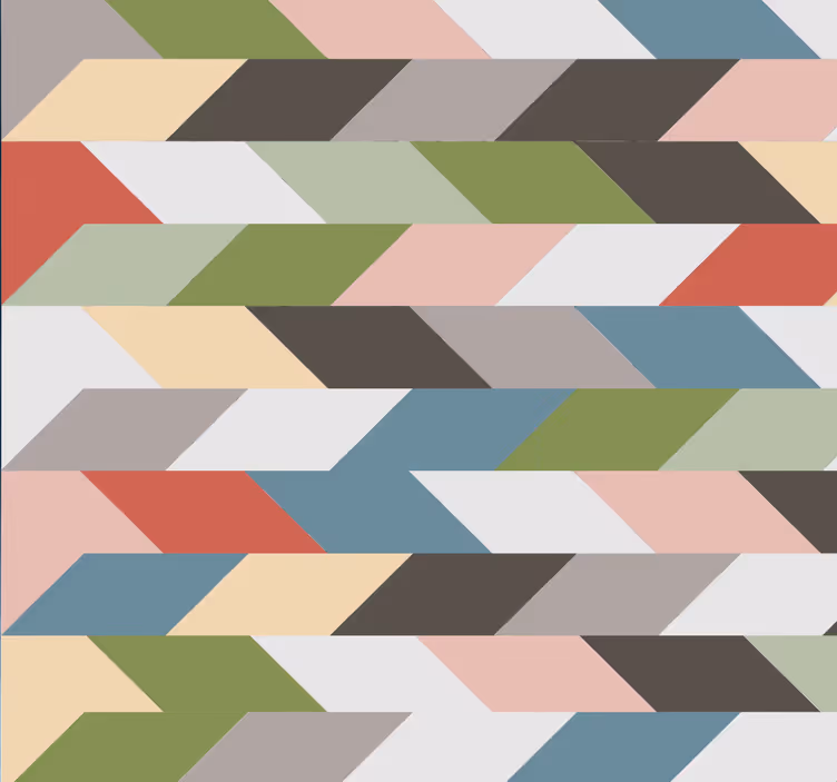 Moderni geometrinen tapetti - Tenstickers