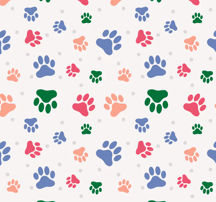 Värillinen lemmikkieläinten tapetti - Tenstickers