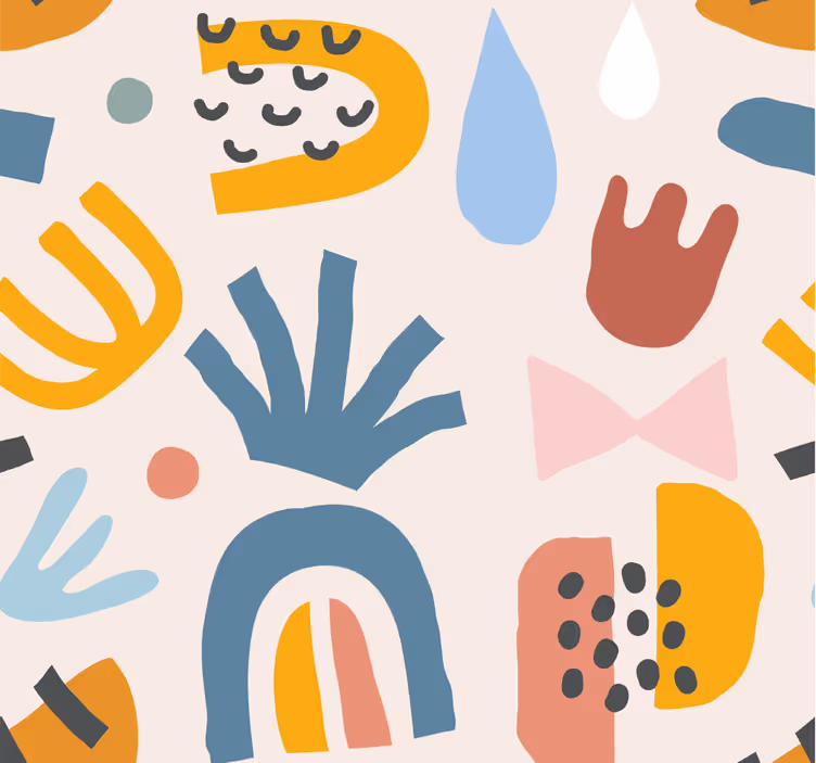 Boheemeja kuvioita abstrakti tapetti - Tenstickers
